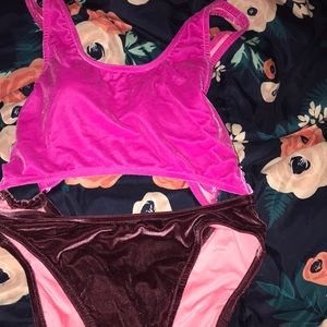 Velvet swimwear